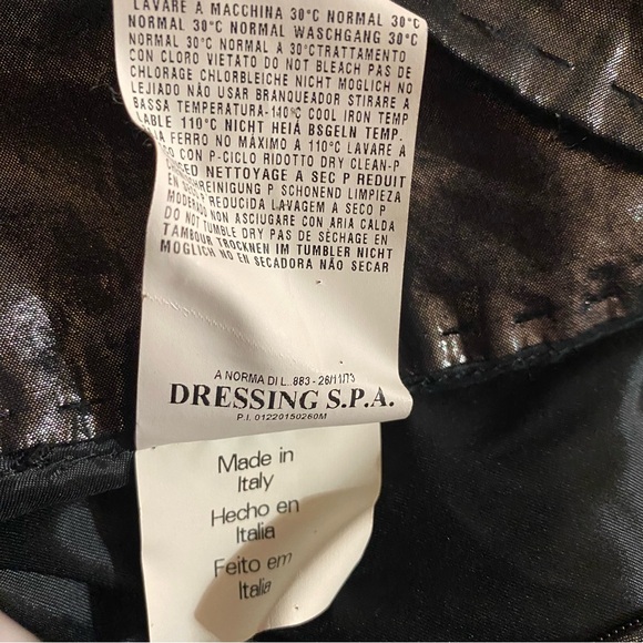 Roberta Scarpa Women's Gun Metallic Grey Pleated Ruffle Skirt Made in Italy - Picture 10 of 10